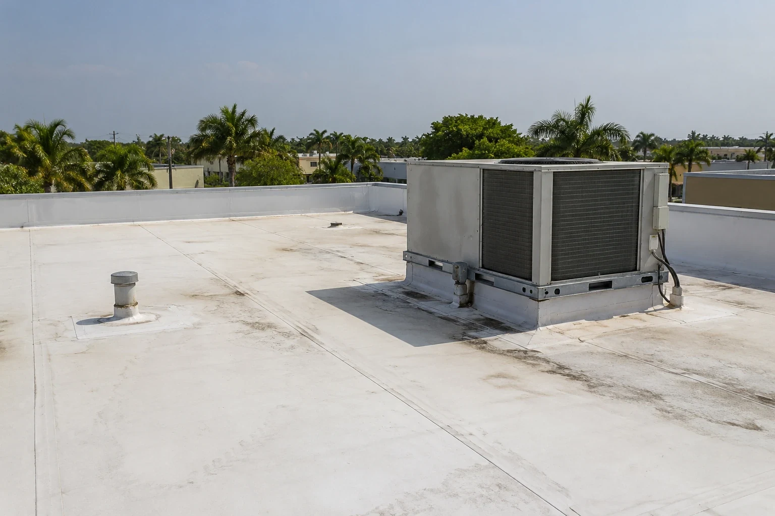 TPO commercial roof in Coral Springs, FL