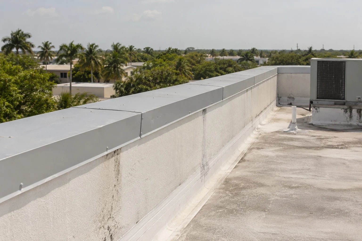 Commercial Roof Edge Metal, Coping and Gutters in Coral Springs, FL
